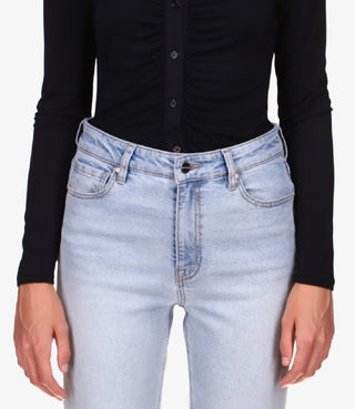 Sanctuary Women's Dreamgirl Button Up Top Black Size Large