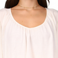 Sanctuary Women's Relaxed High low Blouse White Size X-Small
