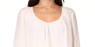 Sanctuary Women's Relaxed High low Blouse White Size X-Small