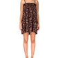 Sanctuary Women's Lakeside Floral Babydoll Dress Brown Size Medium
