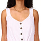 Sanctuary Women's Golden Hour Tie Hem Tank White Size Large