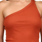 Sanctuary Women's Hot Shot One Shoulder Tank Brown Size Medium