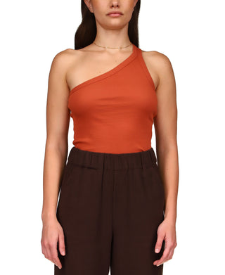 Sanctuary Women's Hot Shot One Shoulder Tank Brown Size Medium