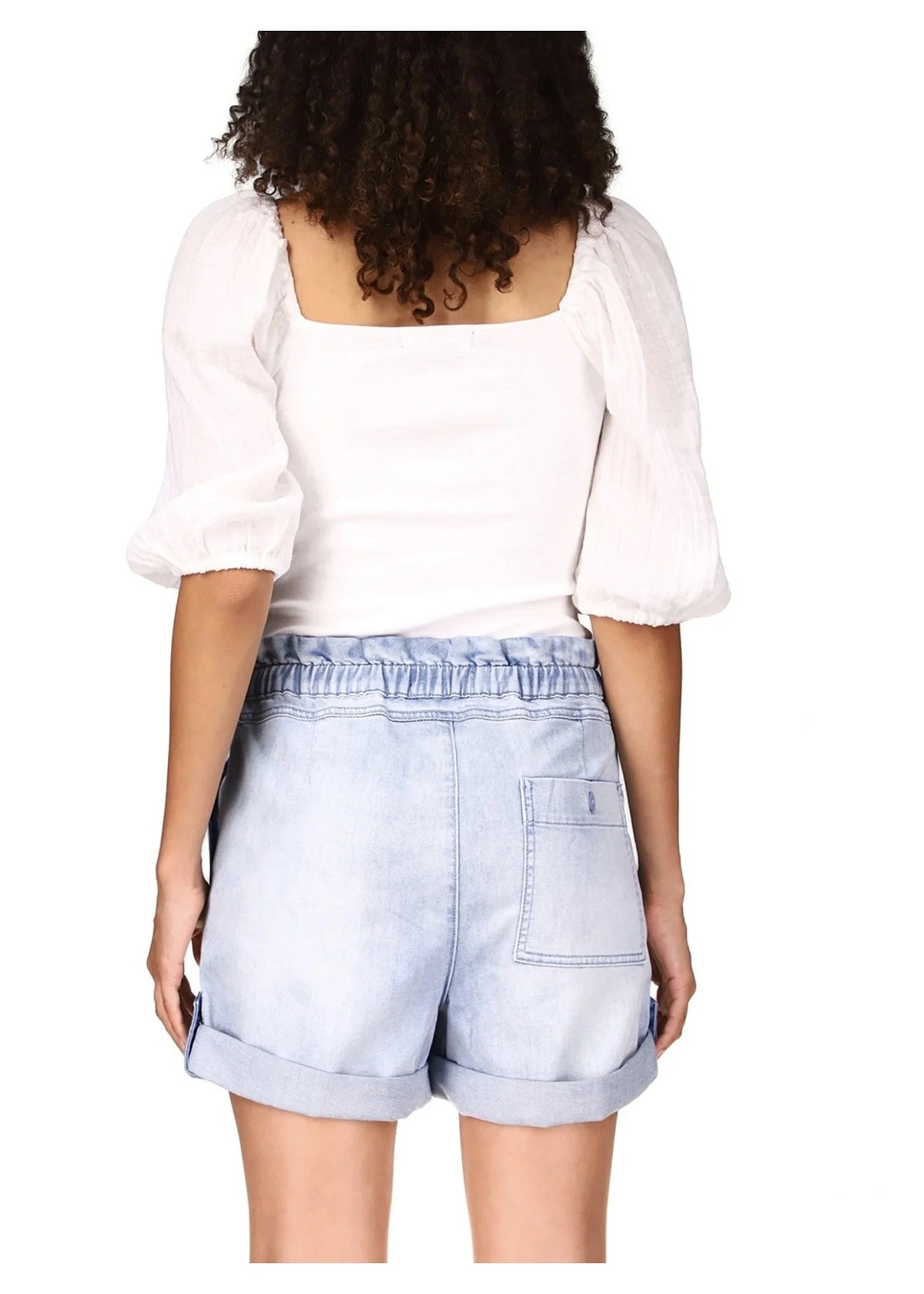 Sanctuary Women's Remix Puff Sleeve Top White Size Small