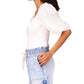 Sanctuary Women's Remix Puff Sleeve Top White Size Small