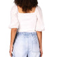 Sanctuary Women's Remix Puff Sleeve Top White