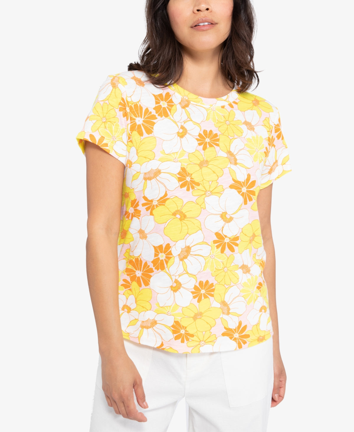 Sanctuary Women's The Perfect Print T-Shirt Pink Size X-Small