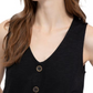 Sanctuary Heartstrings Button Tank In Black  Size Large