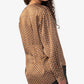 Sanctuary Women's Modern Print Blouse Brown Size Large