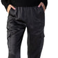 Sanctuary Women's The Fixer Satin Cargo Joggers Black Size Medium