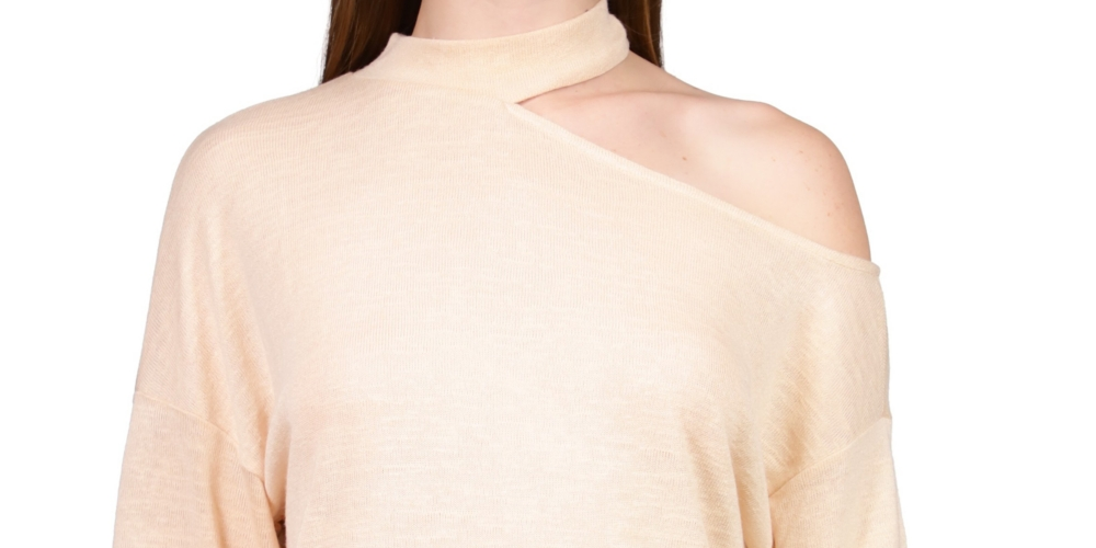 Sanctuary Women's Full Time Lover Cutout Top Beige Size Large