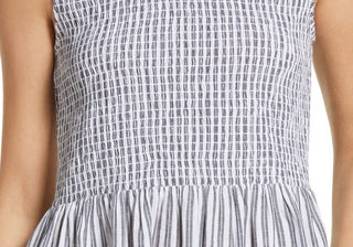 French Connection Women's White Smocked Dress Size 4