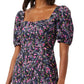 French Connection Women's Flores Whisper Floral Minidress Blue Size 8