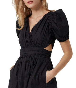 French Connection Women's Rhodes Poplin Minidress Black Size 6