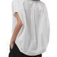 French Connection Women's Cele Rhodes Cotton Blouse White Size Small