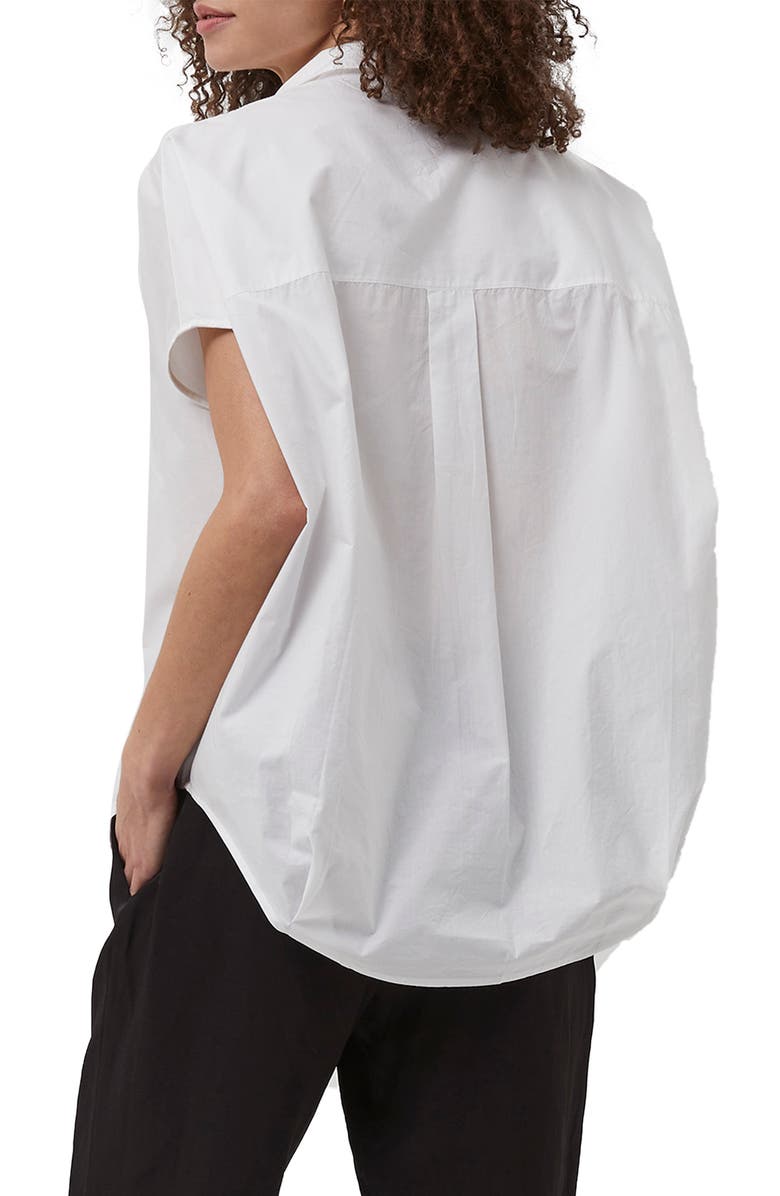 French Connection Women's Rhodes Popover Shirt White Size Medium