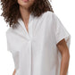 French Connection Women's Rhodes Popover Shirt White Size Medium