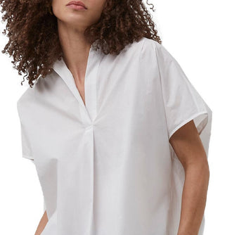 French Connection Women's Rhodes Popover Shirt White Size Medium