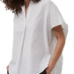 French Connection Women's Cele Rhodes Cotton Blouse White Size Large