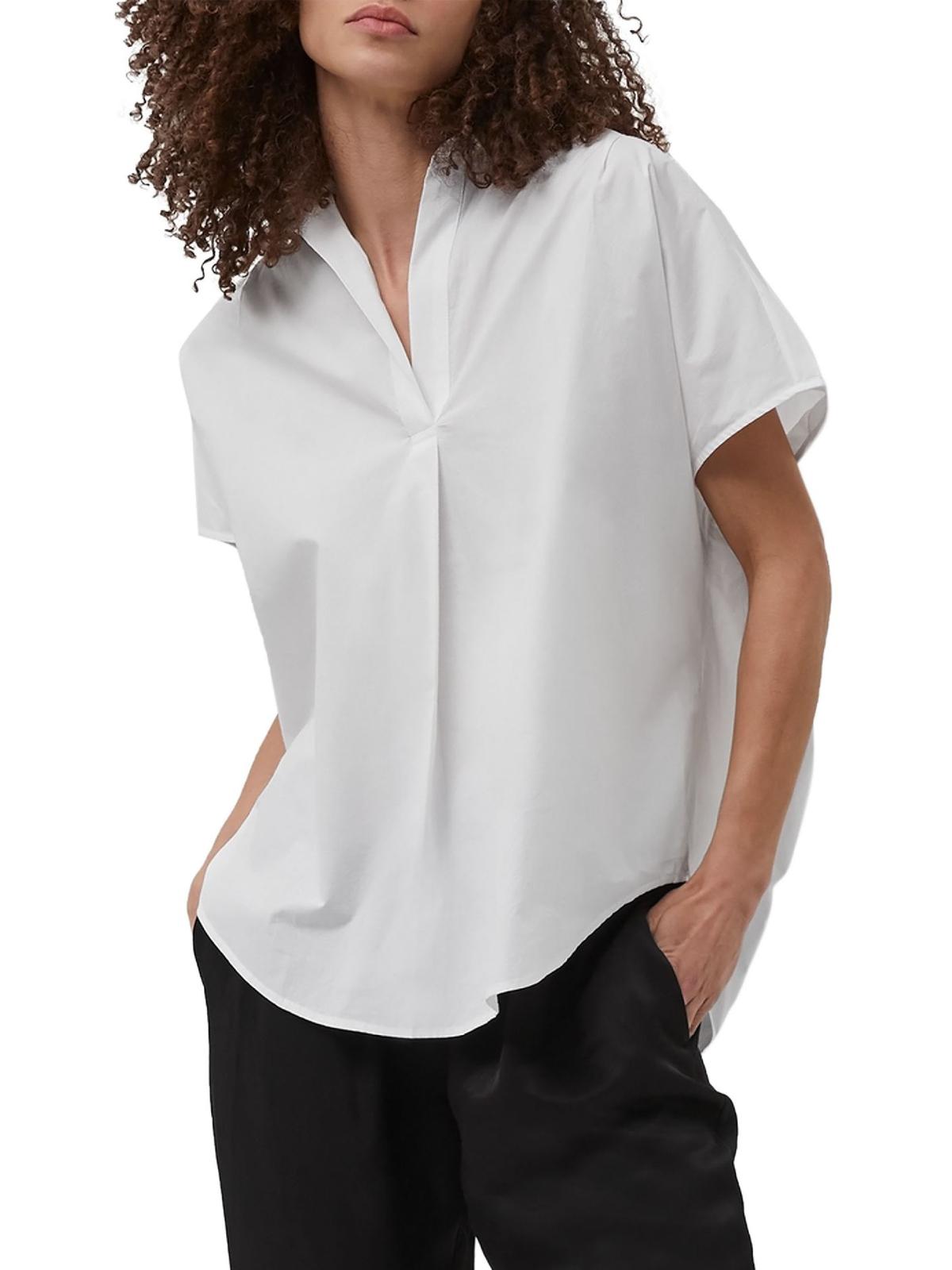 French Connection Women's Poplin Top White Size X-Large