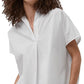 French Connection Women's Poplin Top White Size X-Large