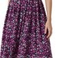 French Connection Women's Printed Cutout Midi Dress Purple Size 6