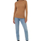 French Connection Women's Long Sleeve Turtleneck Top Brown Size Medium