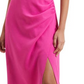 French Connection Women's Afina Inu Satin Midi Dress Pink Size M