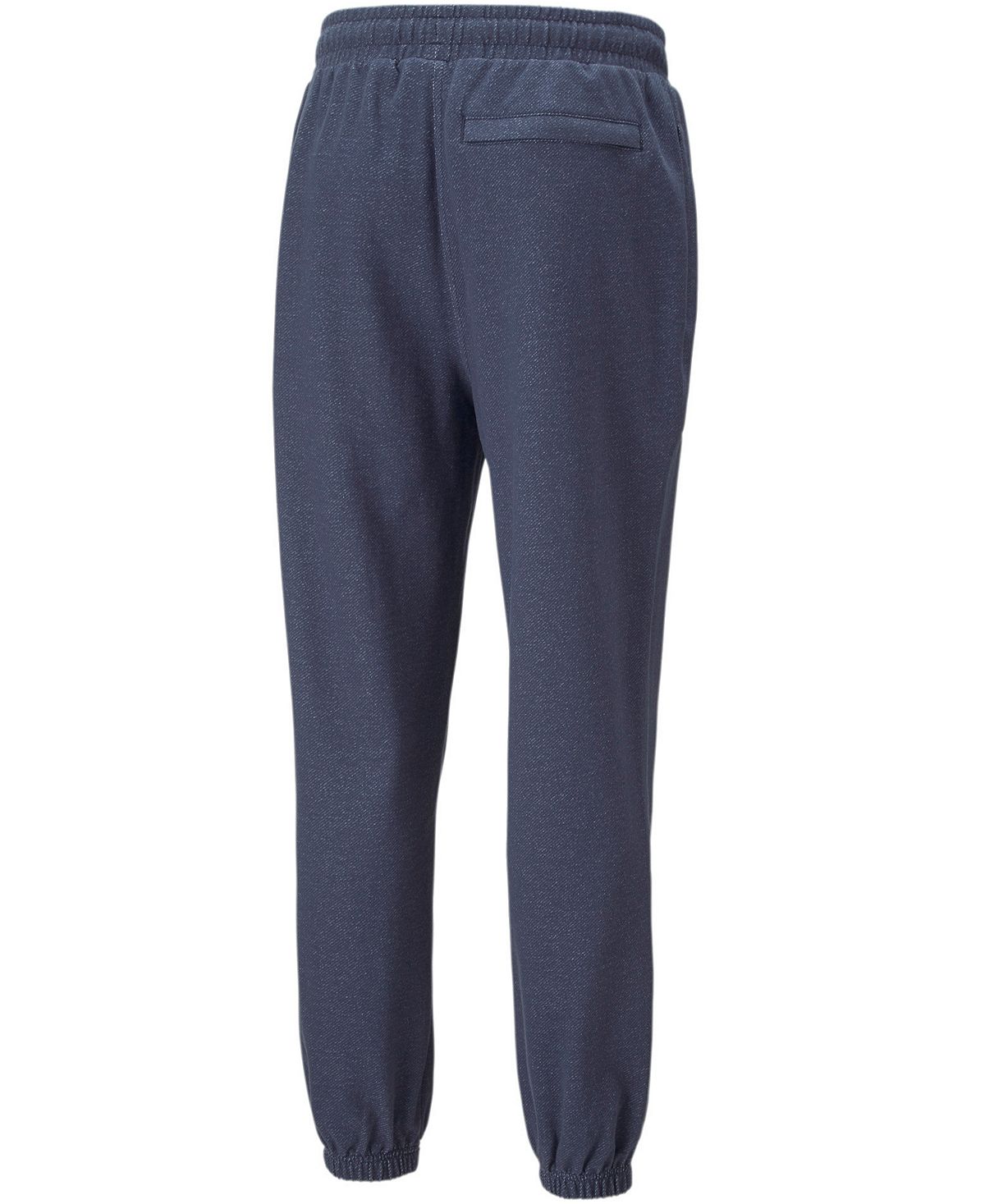 Puma Men's Elastic Drawstring Embroidered Logo Sweatpants Blue Size Medium