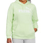 Puma Women's Logo Hoodie Green Size 2X