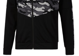Puma Men's Contrast Camo Full Zip Track Jacket Black Size Large