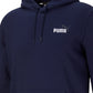 Puma Men's Embroidered Logo Hoodie Blue Size Small