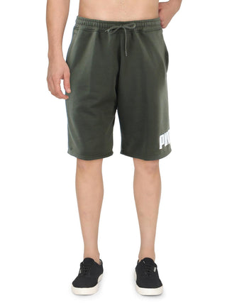 Puma Men's Big Fleece Logo Shorts Green Size XX-Large