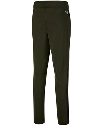 Puma Men's Contrast 2.0 Side Stripe Track Pants Green Size Small