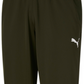 Puma Men's Contrast 2.0 Side Stripe Track Pants Green Size Small