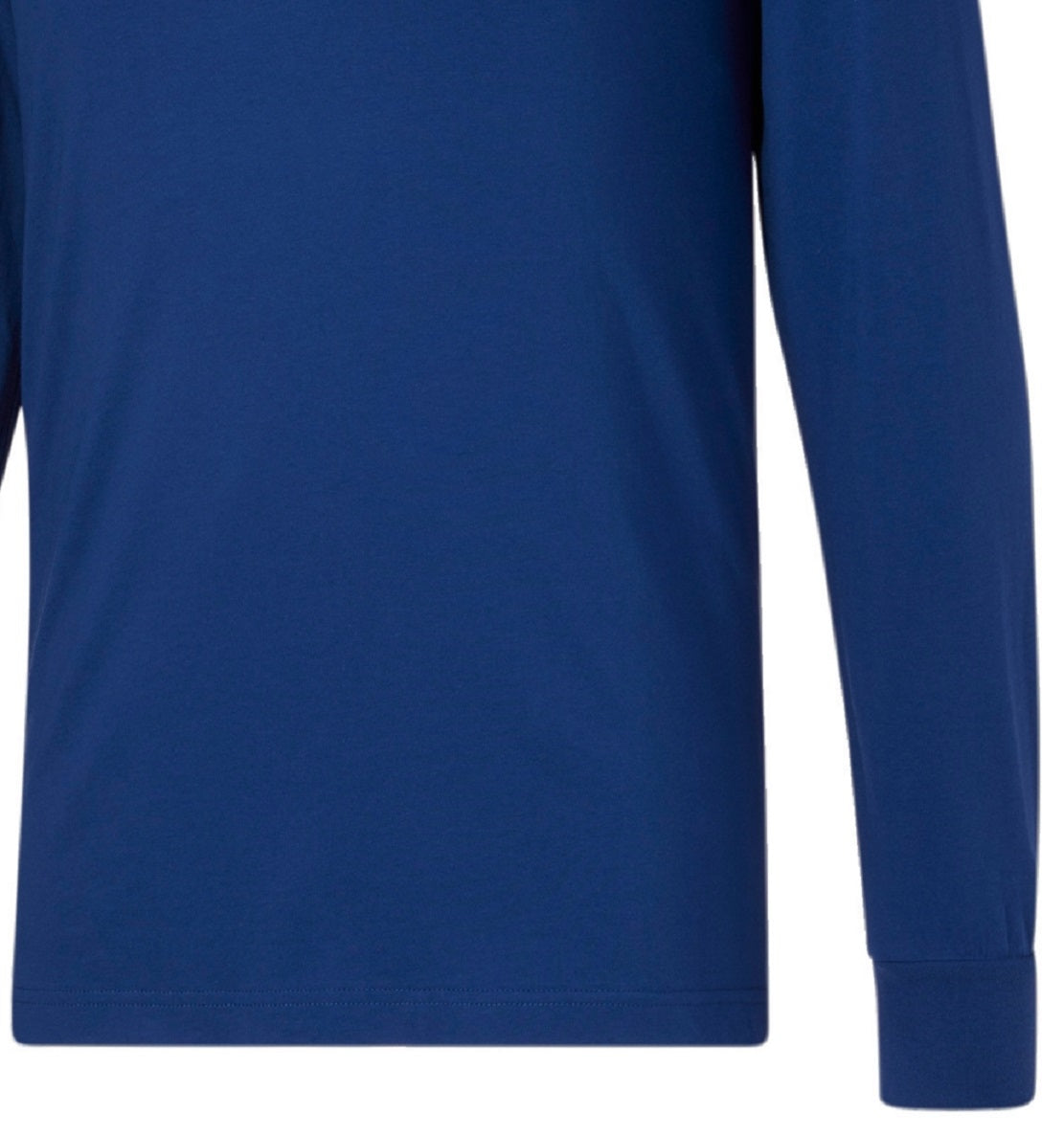 Puma Men's Long Sleeve Logo Tee Blue Size Small