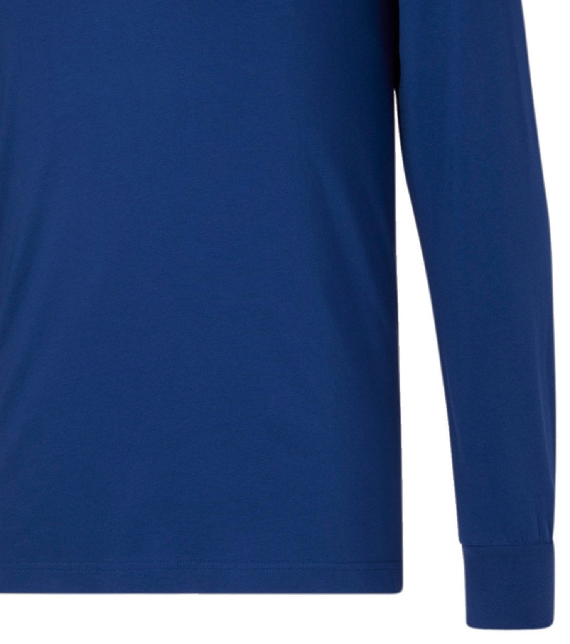 Puma Men's Long Sleeve Logo Tee Blue Size Medium