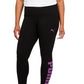 Puma Women's Logo Leggings Black Size 3X
