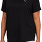 Puma Women's Performance T-Shirt Black Size 1X