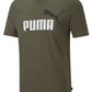 Puma Men's Graphic Crewneck T-Shirt Green Size Small