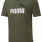 Puma Men's Essential Logo T-Shirt Green Size Large