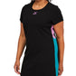 Puma Women's Colorblocked Round Neck Mini Dress Black Size 1X