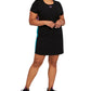 Puma Women's Colorblocked Round Neck Mini Dress Black Size 1X