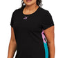 Puma Women's Lava Colorblocked Round Neck Mini Dress Black Size 2X