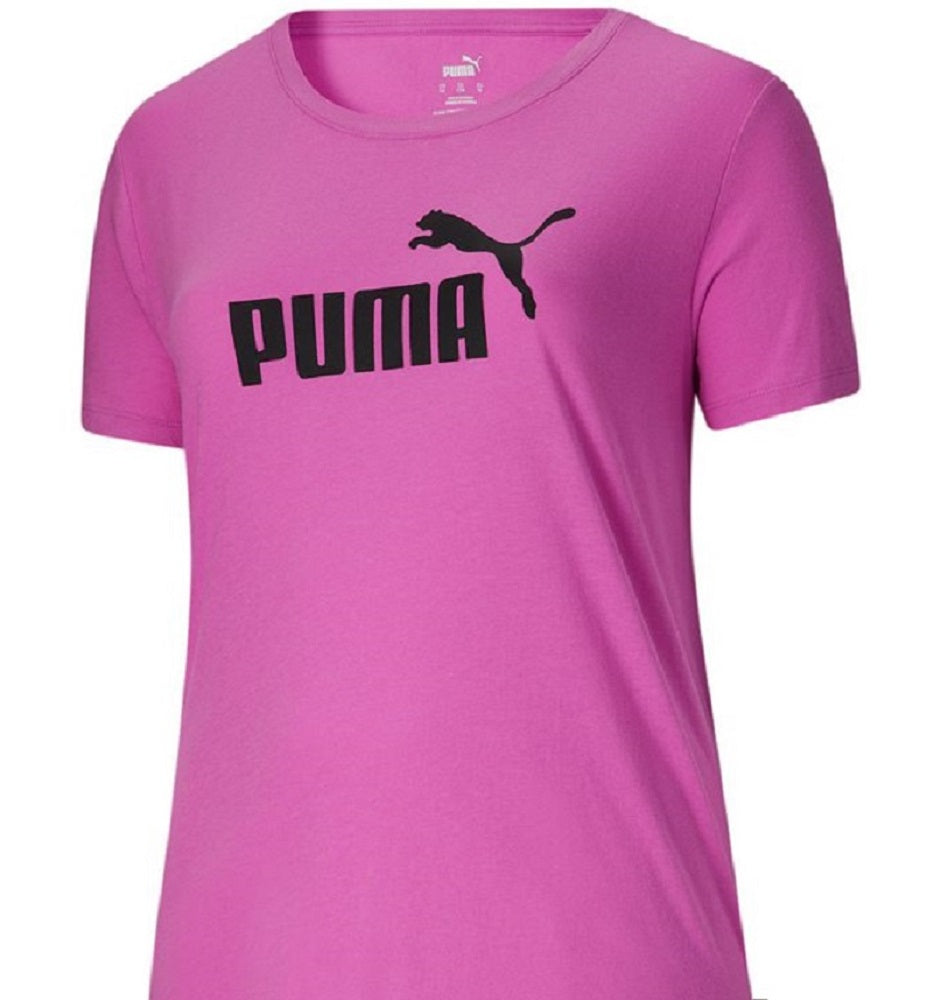Puma Women's Logo T-Shirt Purple Size 3X