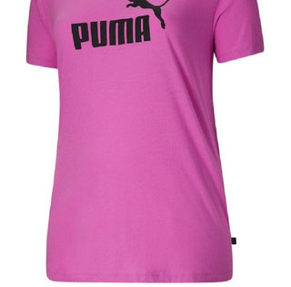 Puma Women's Logo T-Shirt Purple Size 3X