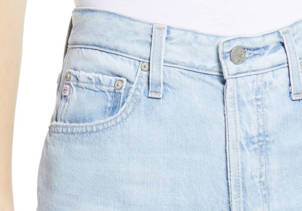 Women's Ag Knoxx Ripped High Waist Boyfriend Jeans Size 30 - Blue Blue Size 30 ---