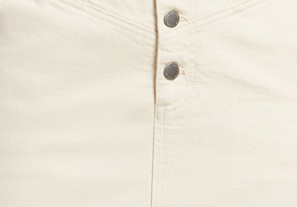 Women's Ag Selina Button Fly Denim Skirt Beige Size 29