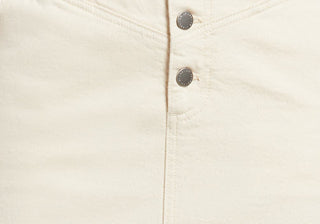 Women's Ag Selina Button Fly Denim Skirt Beige Size 29