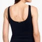 Ralph Lauren Women's Beach Club Solid Ruffle Underwire Tankini Top Black Size 10